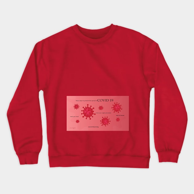 covid 19 Crewneck Sweatshirt by yaya store